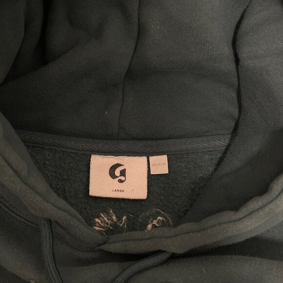 Glossier Embroidered Sage Hoodie - Picture 4 of 4